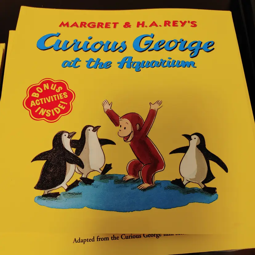 Curious George books- Visits the Zoo and At the Aquarium