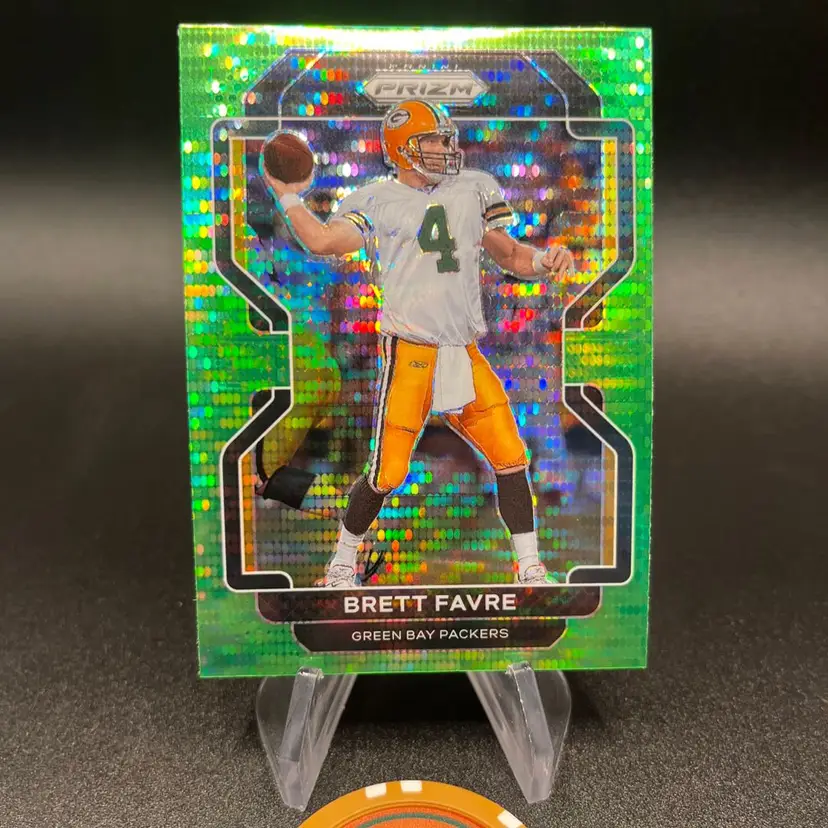 Brett Favre Green Shimmer 2021 Prizm