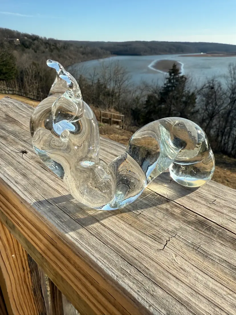 Art Glass Caterpillar Paperweight