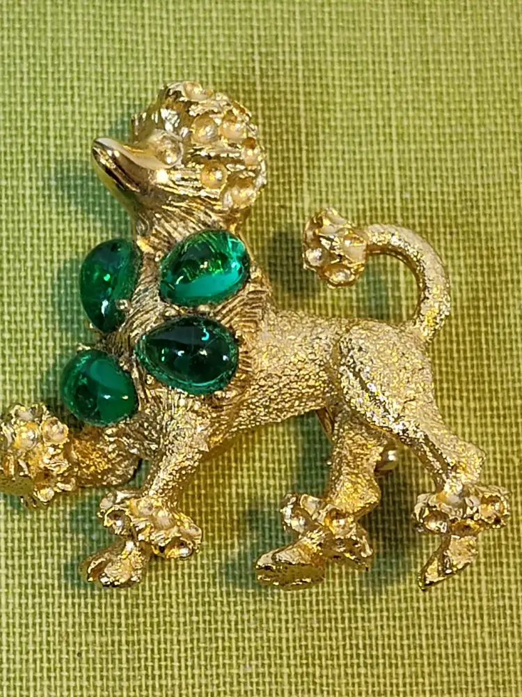 Fancy Poodle Brooch