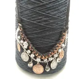Two Tier 9" necklace custom made gold and silver