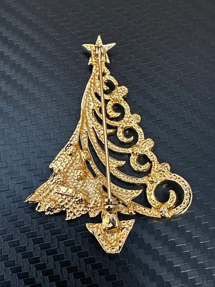 JJ Goldstone Tree Brooch