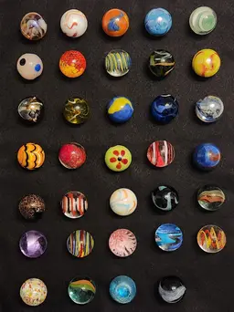 Marbleous Marbles! 1" Shooter & 35mm-Some Glow!