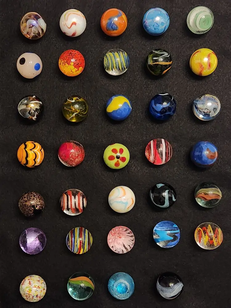 Marbleous Marbles! 1" Shooter & 35mm-Some Glow!