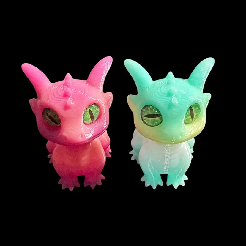3-D Printed Dragon, Buyers Choice Of Two