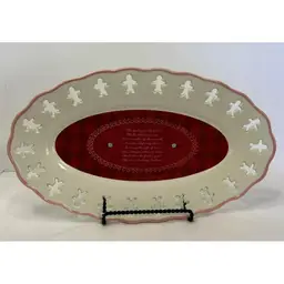 Vintage Christmas Cookie Giving Platter by Artist Bonnie Lynn Russ Bernie & Co.