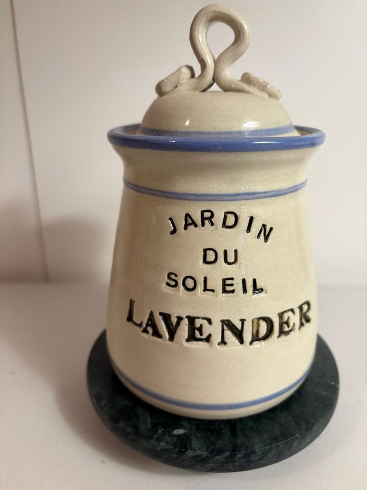 Jardin Du Soleil Lavender Ceramic Lidded Pot