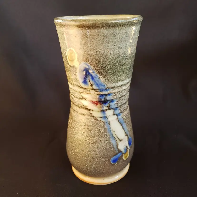 Art Pottery Vase Bill Wilson Signed & Dated 2014 Colorado Rustic Handmade