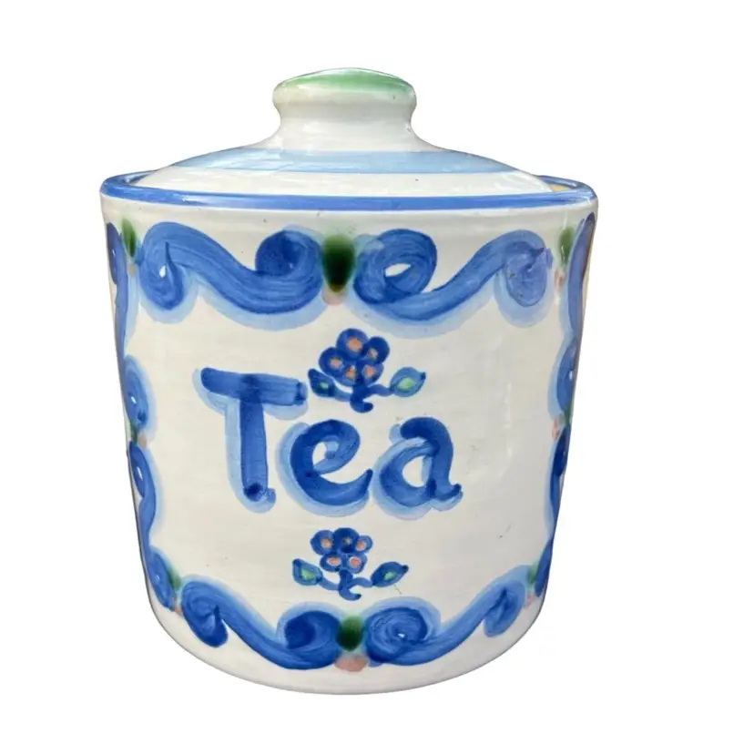 M. A. Hadley Pottery Tea Canister