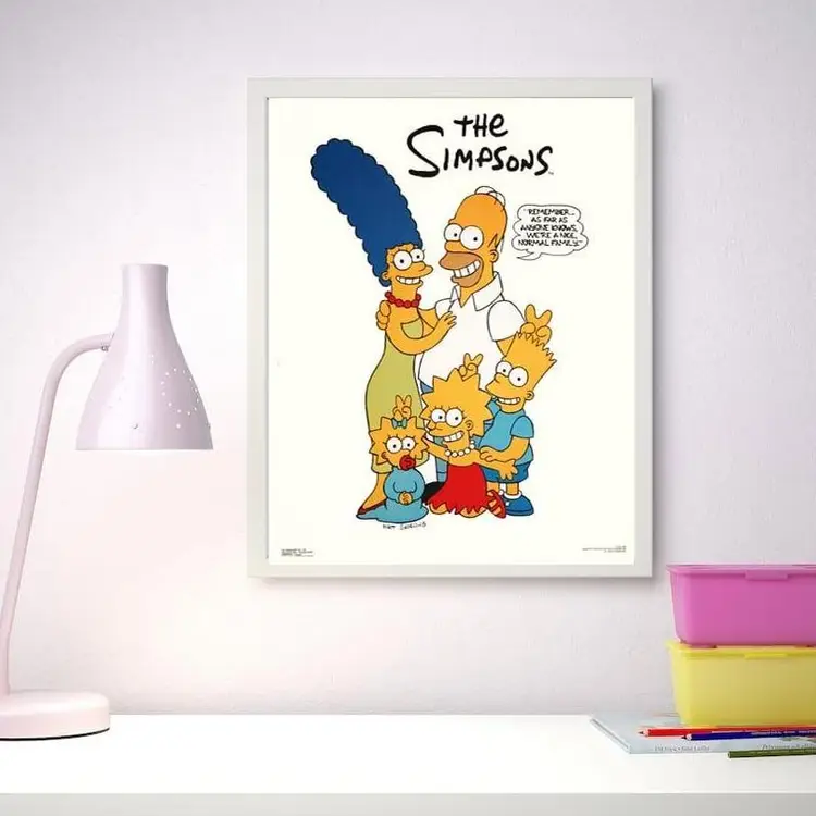 16 x 20 In, Original Vintage 1990 Poster, THE SIMPSON FAMILY, Rare & Very  Collective Poster