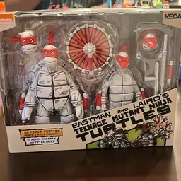 NECA TMNT Teenage Mutant Ninja Turtles 2 Pack Eastman Lairds FIRST Black White