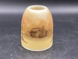 Vintage Fenton Mini Fairy Light, Top Only, Hand Painted