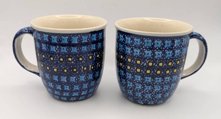 Polish Pottery Boleslawiec Mug - Zaklady Ceramiczne- Harbor Lights-Set of 2