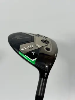 Callaway Elyte Triple Diamond 7 Wood 21° Tensei 1K Black 75g X-Stiff Flex 42” Head Cover