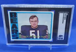 1972 Topps Dick Butkus SGC 6