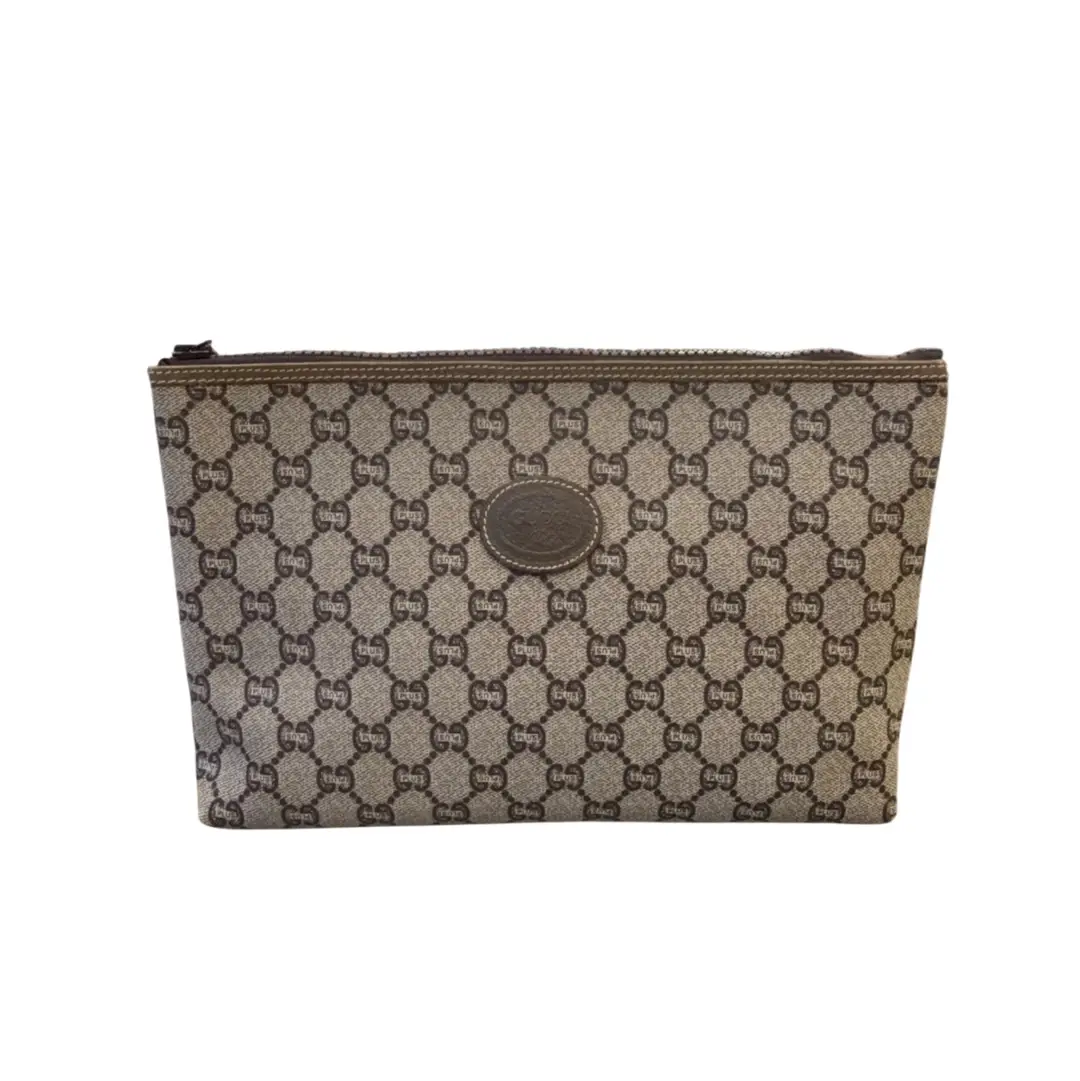Gucci GG Plus Supreme Canvas Clutch