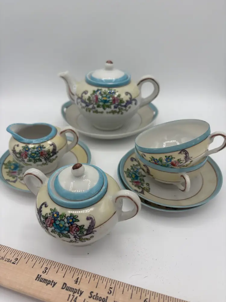 Antique Lusterware Child’s Tea Set