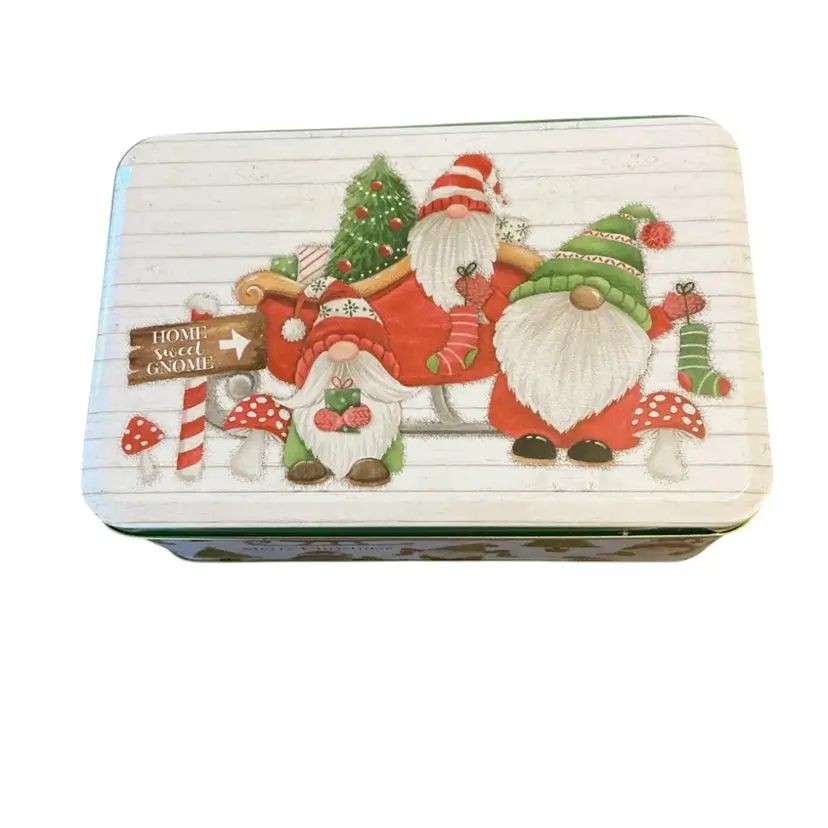 Merry Christmas Gnome Tin