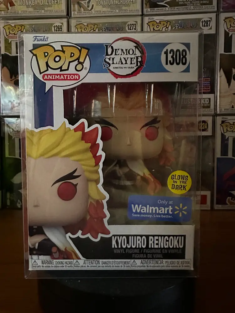 Funko Pop! Rengoku Demon Slayer 1308 Walmart Exclusive Glow in the Dark