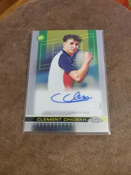 Clement Chidekh 2024 Topps Chrome Tennis Auto