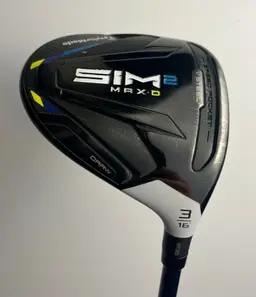 TaylorMade SIM2 MAX-D 16* 3 Wood - Tensei BLUE TM50 Stiff Flex - Very Good