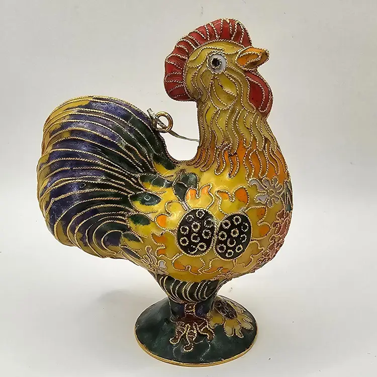 # 07 - Cloisonné Enamel Rooster Ornament