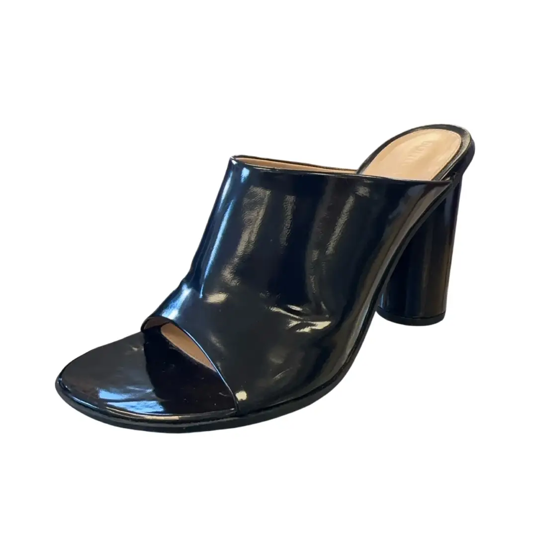 Bottega Veneta Black Atomic Mules SZ 38