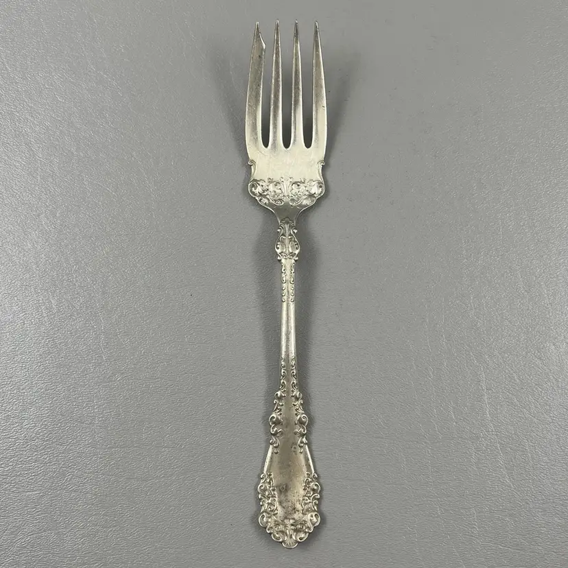 Vintage 1847 Rogers Bros A1 Serving Meat Fork Silver-Plated 8" Berkshire