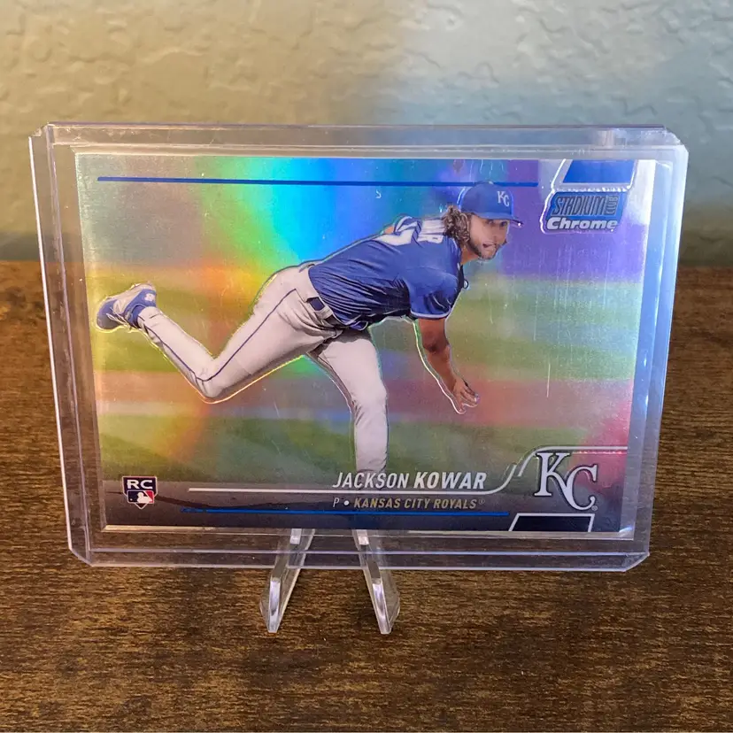 Jackson Kowar 2022 Topps Stadium Club Chrome Blue Refactor 108/199 - Kansas City Royals
