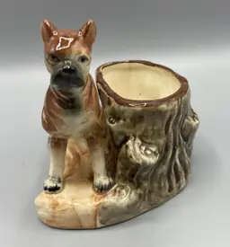 Ceramic Boxer Planter  - Ucagco Japan Vintage