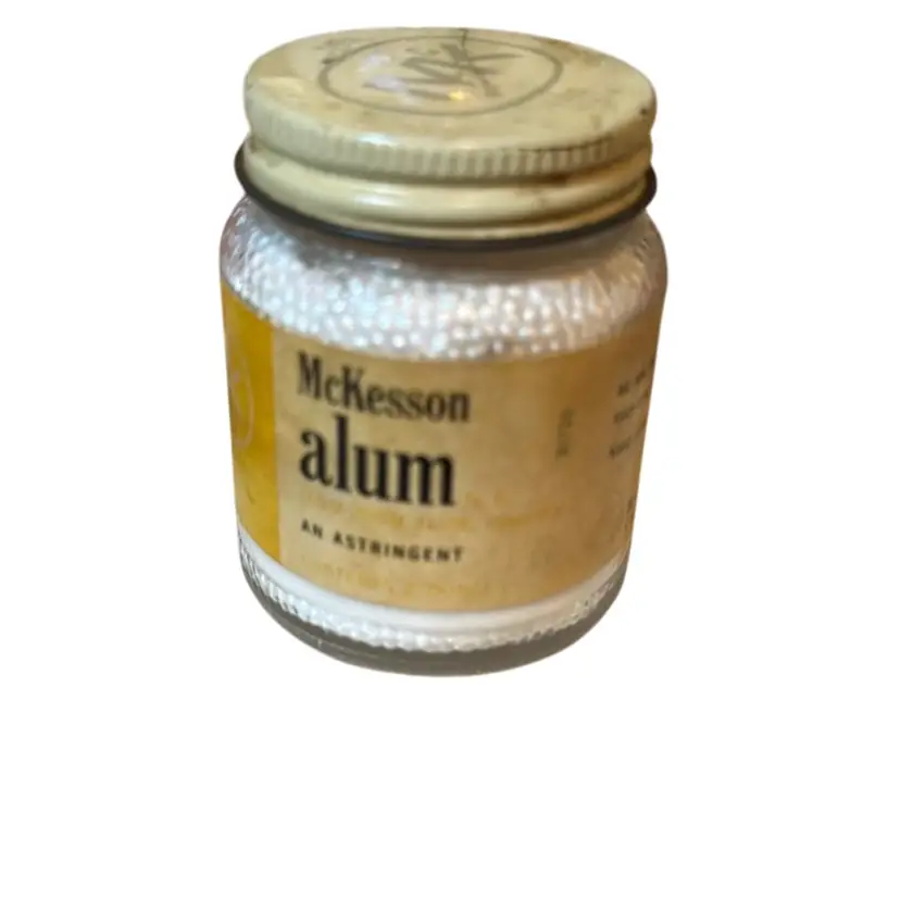 Empty McKesson Alum Medical Medicine Bottle Jar Vintage