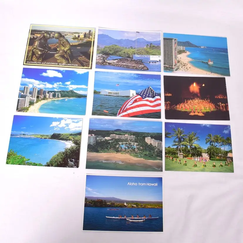 Lot of 10 Hawaii Post Cards