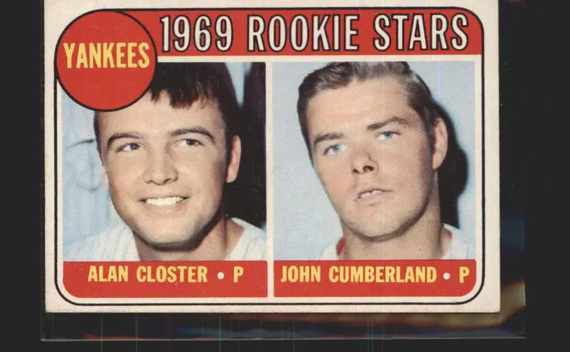 Yankees 1969 Rookie Stars (Closter / Cumberland) 1969 Topps #114 - (140) - New York Yankees