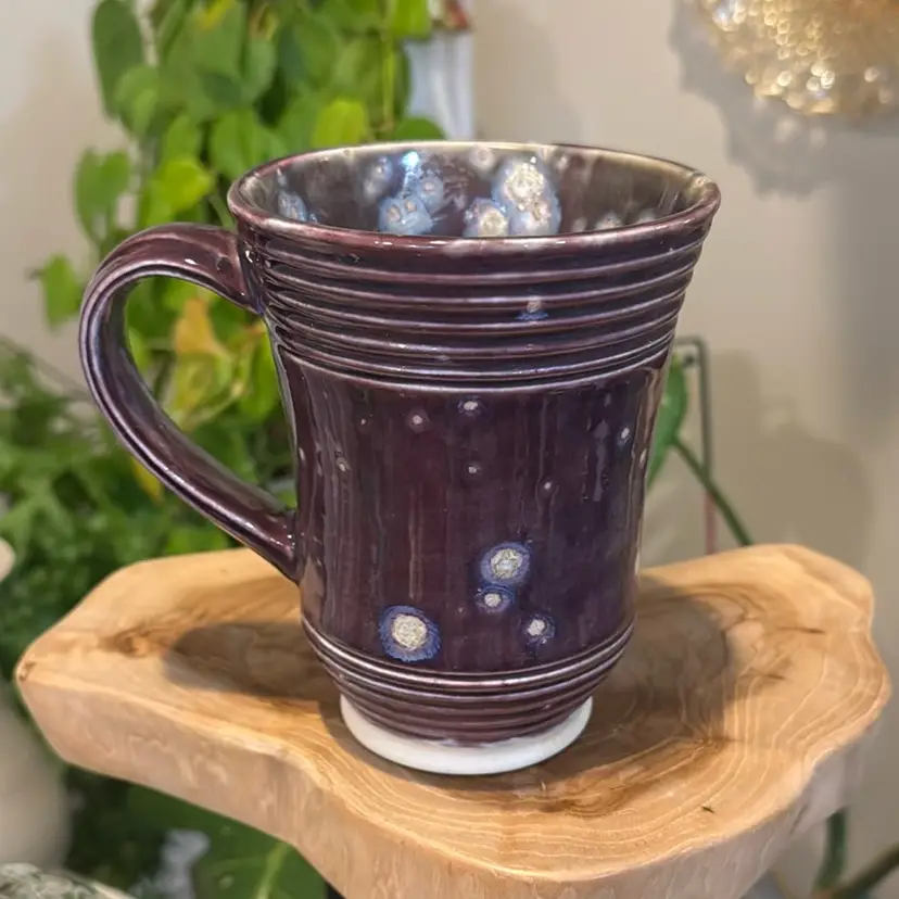 Plum Stoneware Coffee Mug