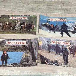 Willow The Movie 2 Sided Placemats Lobby Card Posters Val Kilmer 1988 KRAFT