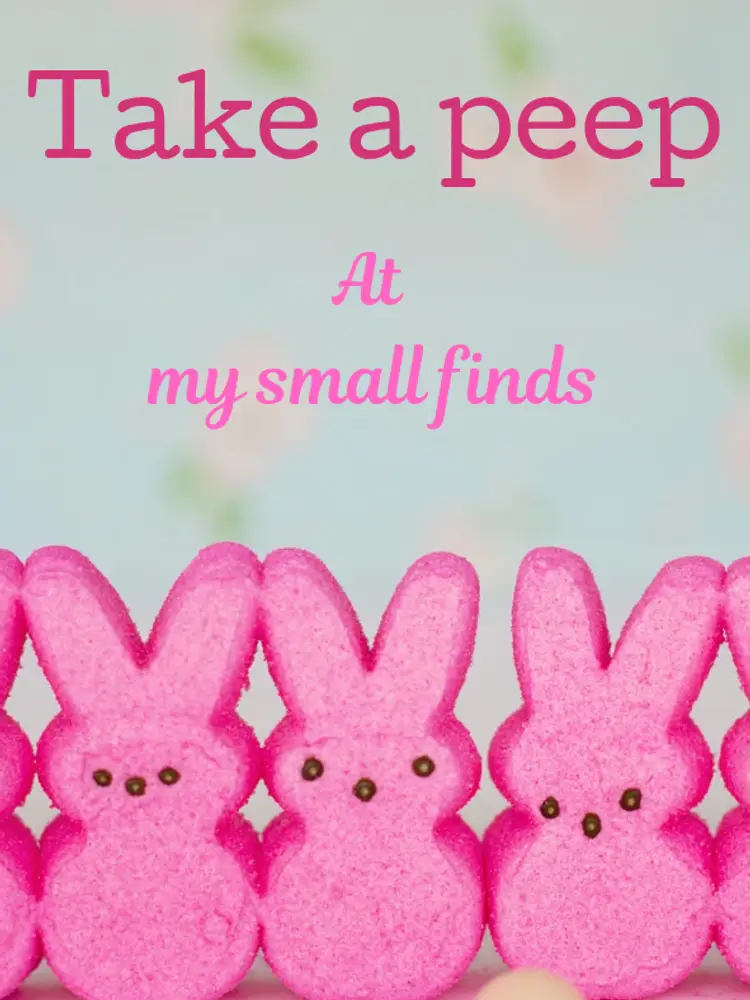 Take a peep at my small finds! Pop up