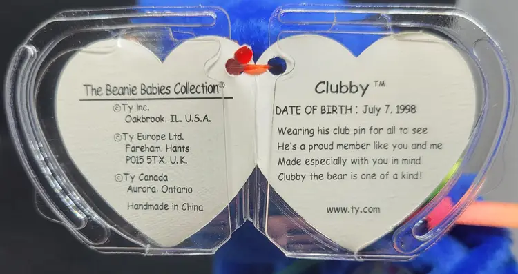 TY Beanie Baby - Clubby (03) - 1998