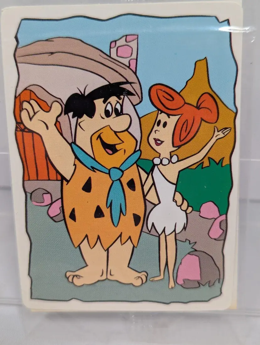 1990 Flintstones Mother's Cookies Fred & Wilma Flintstone #1 In Original Package