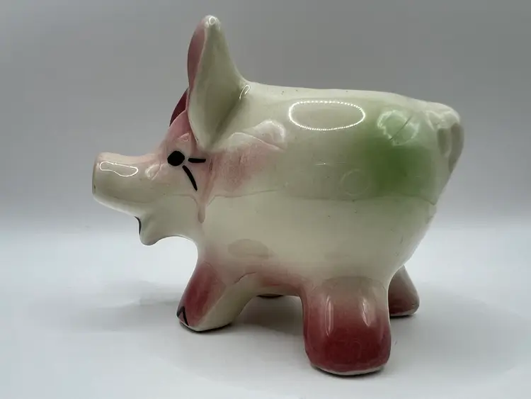 Vintage Kitschy Piggy Planter