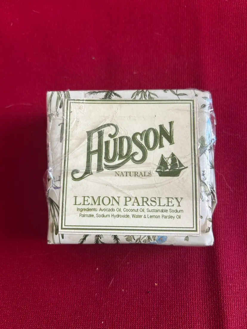 Hudson Naturals Lemon Parsley Soap Discontinued NOS NIB 4.45 Oz