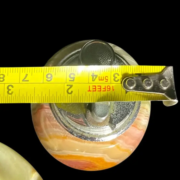 Vintage Italian Onyx and Brass Ashtray, Cigarette Lighter and Paperweight Set