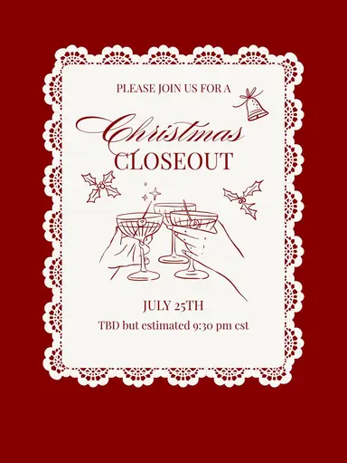 Christmas Closeout - $1 $3 $5 starts