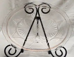 Hazel-Atlas Pink Depression Glass Oval latter