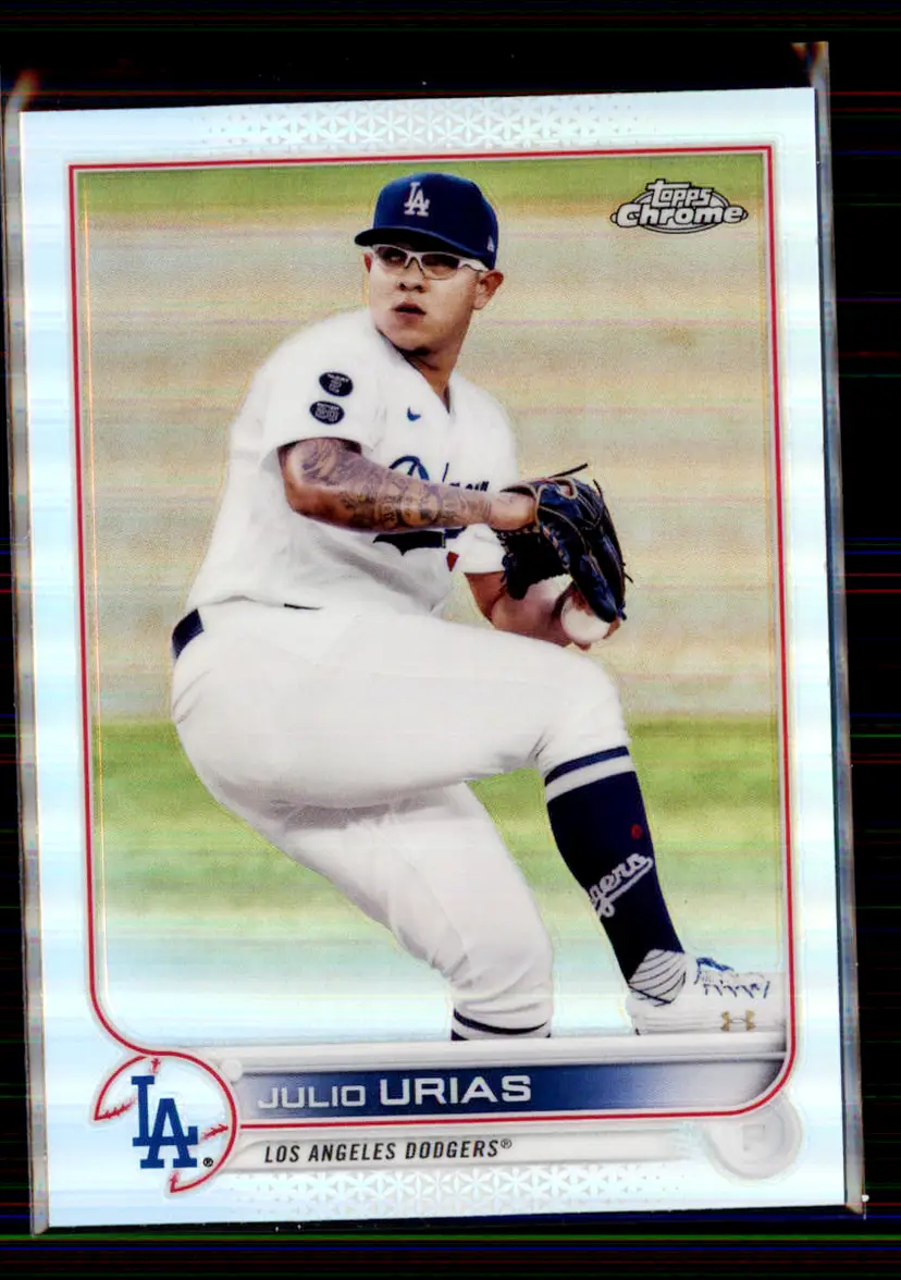 Julio Urias 2022 Topps Chrome Refractor #3 - Los Angeles Dodgers - (147-234)