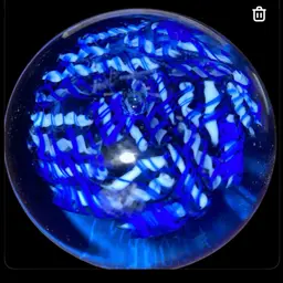 #33- Vintage 1985 RARE Signed Terry Crider At Summit Art Glass Paperweight - Pinks 3"