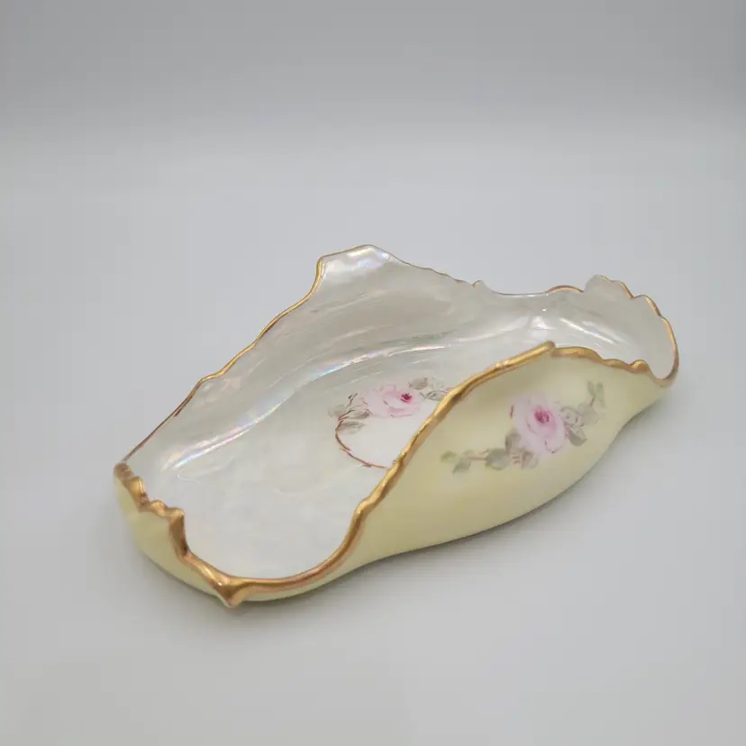 Antique T&V Limoges France Dish / Tray, Hand Painted Signed and Dated by Artist