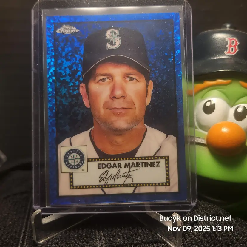 2021 Topps Chrome Speckle Blue - Edgar Martinez Seattle Mariners 171/199