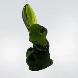 Viking Glass “Thumper” Bunny Rabbit Green Avocado
