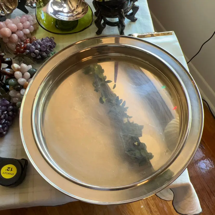 Vintage Easton Stainless Steel Serving Tray 15.25” x 1.75”