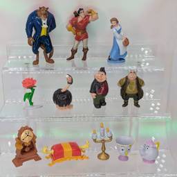 Beauty And the Beast Figure Play Set of 12 Disney PVC Belle Gaston Lumiere Cogsworth Maurice Lefou Chip +
